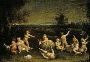 Giuseppe Maria Crespi Cupids Frollicking china oil painting artist